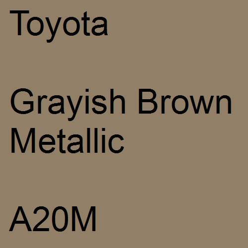 Toyota, Grayish Brown Metallic, A20M.